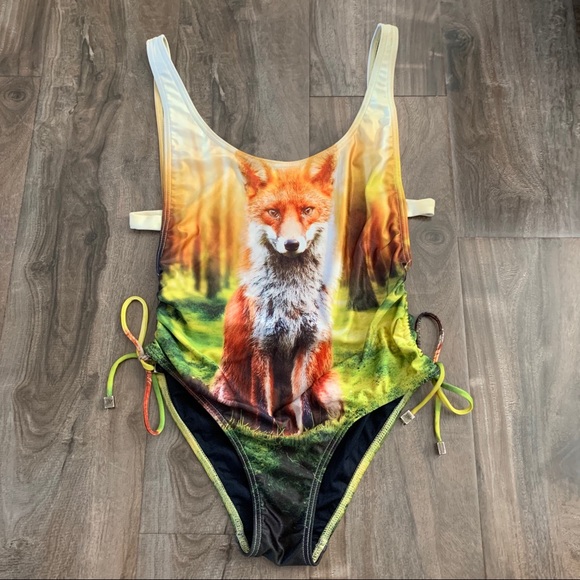 We Are Handsome Fox Print Swimsuit - Picture 3 of 7